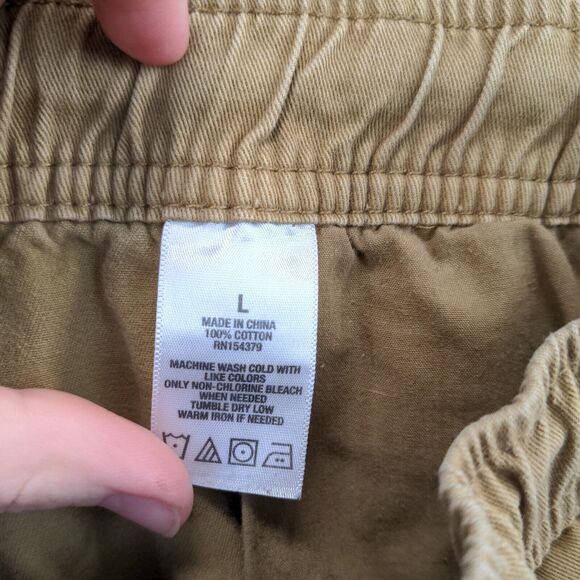 Aeropostale Mens Jogger Pants Brown Large Drawstring Waistband Tapered Cotton - Picture 10 of 12